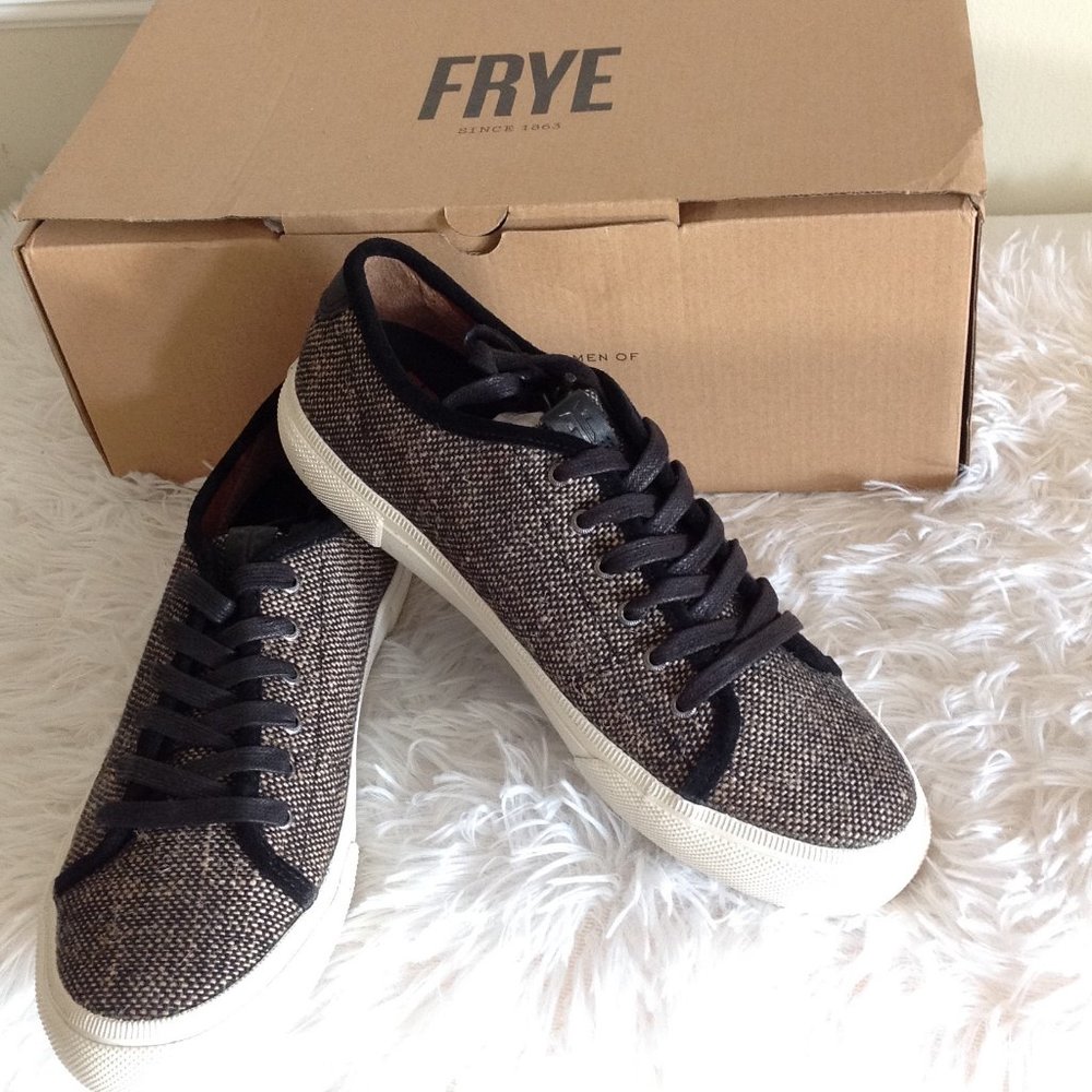 Frye Gia Canvas Low Lace Sneakers - Picture 2 of 12